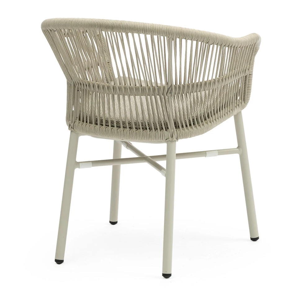 3 outdoor woven rope chairs factory