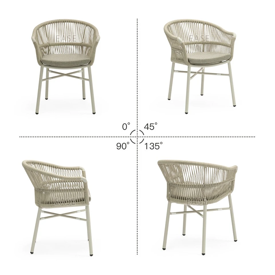 5 outdoor woven rope chairs wholesale